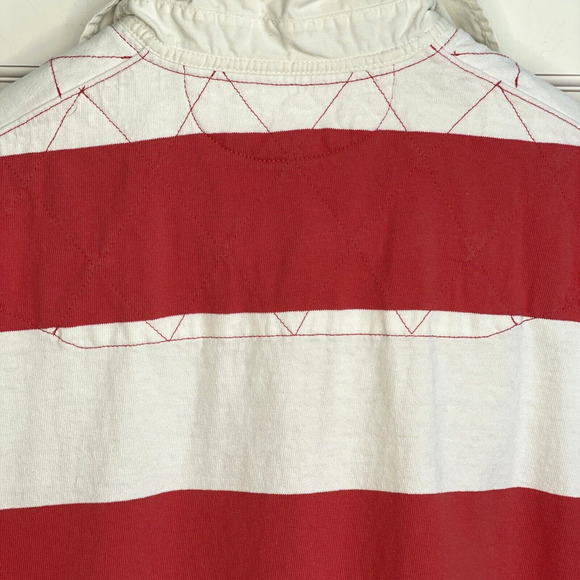 Vintage Polo by Ralph Lauren Rugby Shirt Bold Stripe Polo Size M Cotton 90s - Picture 12 of 15